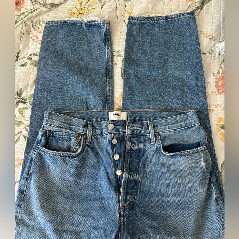 Agolde blue denim jeans